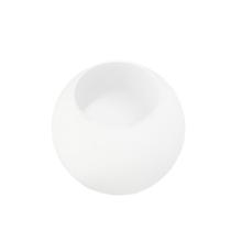 Globo Esfera Vidro Branco Fosco 15cm Jabuticaba Fl