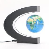 Globo flutuante: LED, mapa mundial, levitação magnética, antigravidade