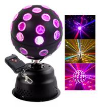 Globo Leds Giratorios Canhão Laser Projetor Raios Holográfico DJ FestaDiscoteca 110V CYL5860