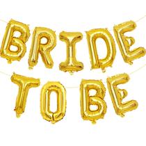 Globo Letras Doradas 'Bride To Be' 41 cm para Fiesta de Boda