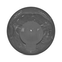 Globo Lustre Bolinha Em Vidro Fumê Harmony 12x12 cm