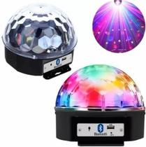 Globo luz de led giratória musical- Cristal Magic Ball Light