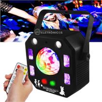 Globo Magic LED RGBW E UV Moving Strobo Laser DMX 4 Efeito Em 1 Alto Brilho - WS3311