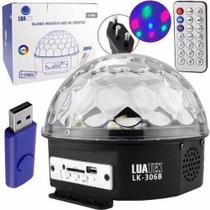 Globo Mágico Led De Cristal Lua Tek Lk-306b
