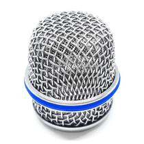 Globo Microfone - Metálico - Prata