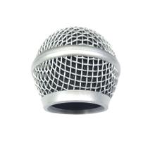 Globo microfone prata 50mm - 31mm rosca mxt
