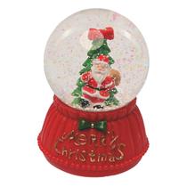 Globo Natalino vidro e resina com luz e musical sortido 12cm