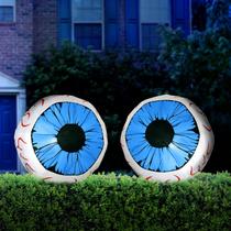 Globo ocular inflável de Halloween Light Up de 90 cm Joiedomi, pacote com 2