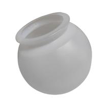 Globo para Lustre de 14,5cm Branco Boca 8cm