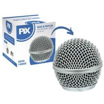 Globo Para Microfone Pix - Prata Proteção 31,5mm
