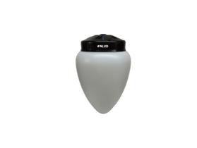 Globo Pera com Plafon p/ Ventilador de Teto - Preto
