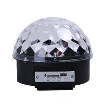 Globo Projetor com Led Colorido Balada com Som