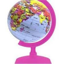 Globo terrestre 10cm baby millenium rosa 311693