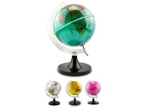 Globo Terrestre Aquarela Lâmpada Led Luminária Decorativo Mapa Mundi Divisão De Países Português Escolar