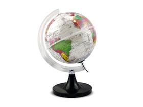 Globo Terrestre Branco Aquarela Lâmpada Led Luminária Decorativo Mapa Mundi Divisão De Países Português Escolar Globo Terrestre Branco Aquarela Lâmpada Led Luminária Decorativo Mapa Mundi Divisão De Países Português Escolar