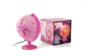 Globo Terrestre Com luz - 25 Cm - Pink Zoo - Tecnodidattica