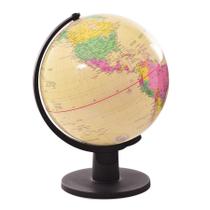 Globo Terrestre de Plástico com 25CM de Diâmetro