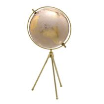 Globo Terrestre Decorativo Base Tripé Gold Rose Globo Terrestre Decorativo Base Tripé Gold Rose