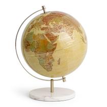 Globo Terrestre Decorativo em Metal e Mármore 34cm 22116 Mart Globo Terrestre Decorativo em Metal e Mármore 34cm 22116 Mart
