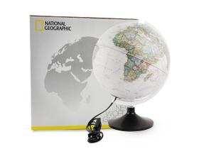 Globo Terrestre Decorativo Iluminado Carbon Executive 30CM National Geographic Tecnodidattica