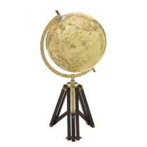 Globo Terrestre Decorativo Tripé em Madeira 44,5cm 16134-PL