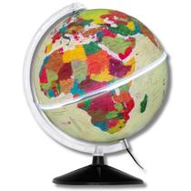 Globo Terrestre Histórico Iluminado 30cm Libreria