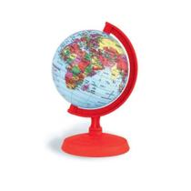 Globo Terrestre Libreria 10cm Baby Vermelho 310030 Politico Base e Régua Plástico Globo Terrestre Libreria 10cm Baby Vermelho 310030 Politico Base e Régua Plástico
