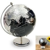 Globo Terrestre Mapa Mundi Giratório Esfera Decoração Mundo Enfeite Sala de Aula Escritório Quarto Mesa estudo Geografia Interativo