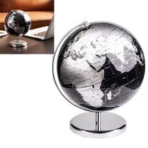Globo Terrestre Musical Mapa Mundi Toca Musica Giratorio Enfeite Mesa Escritorio Decoração Quarto Sala Viagem Interativo Geografia