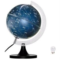 Globo Terrestre Planisfério Celeste Iluminado Abajur - Libreria