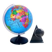 Globo Terrestre Político Giratório Mapa Mundi + Cielo Constelações Baby Preto