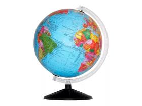 Globo Terrestre Profissional Continental 30cm Com Divisão De Países Base Em Plástico Decoração - Libreria Editora