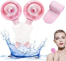 Globos de gelo Anyangjia para rosto com faixa facial (2 unidades) rosa