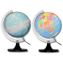 Globos Terrestres - Gênio Bivolt + Celeste Bivolt 21 Cm - Giratórios