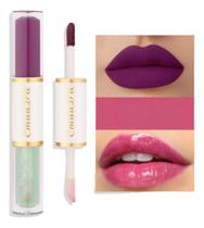 Gloss Batom Duo Duas Cores Líquido Matte Fosco 4ml Cor 08 Gloss Batom Duo Duas Cores Líquido Matte Fosco 4ml Cor 08