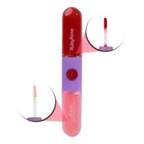 Gloss + Batom Líquido Duo Ruby Rose Ld01 9,6g Gloss + Batom Líquido Duo Ruby Rose Ld01 9,6g
