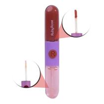 Gloss + Batom Líquido Duo Ruby Rose Ld02 9,6g Gloss + Batom Líquido Duo Ruby Rose Ld02 9,6g