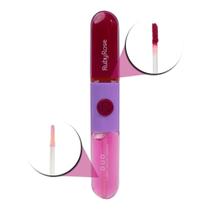 Gloss + Batom Líquido Duo Ruby Rose Ld03 9,6g