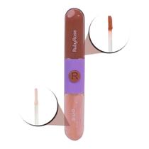 Gloss + Batom Líquido Duo Ruby Rose Ld06 9,6g