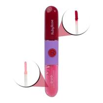 Gloss + Batom Líquido Duo Ruby Rose Ld09 9,6g