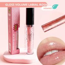 Gloss Bocao Volume Labial Rosa Glitter SUPER PODERES