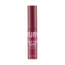 Gloss Butter Bomb Ruby Kisses Hidratação e Brilho Intenso para Lábios Suaves e Macios