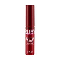 Gloss Butter Bomb Ruby Kisses Hidratação e Brilho Intenso para Lábios Suaves e Macios