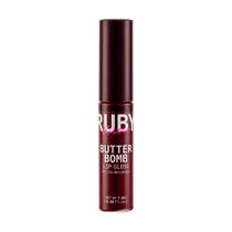 Gloss Butter Bomb Ruby Kisses Hidratação e Brilho Intenso para Lábios Suaves e Macios