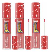 Gloss Labial Beautyloo Sabor Morango 3,8ml c Pantenol kt c/3