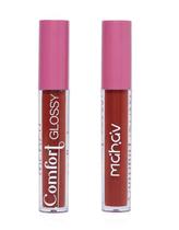 Gloss labial comfort glossy cor caramelo mahav