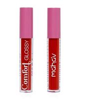 Gloss labial comfort glossy cor vermelho arrasany mahav Gloss labial comfort glossy cor vermelho arrasany mahav