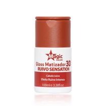 Gloss Matizador 3D Ruivo Sensation Magic Color 100ml Gloss Matizador 3D Ruivo Sensation Magic Color 100ml