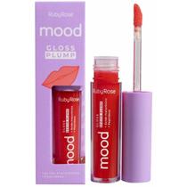 Gloss Plump Mood Ruby Rose - Efeito Volume Ácido Hialurônico Peptídeos Volume Sutil e hidratação