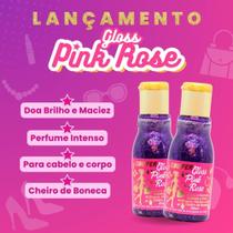 gloss reparador de pontas pink rose coiffer 80ml